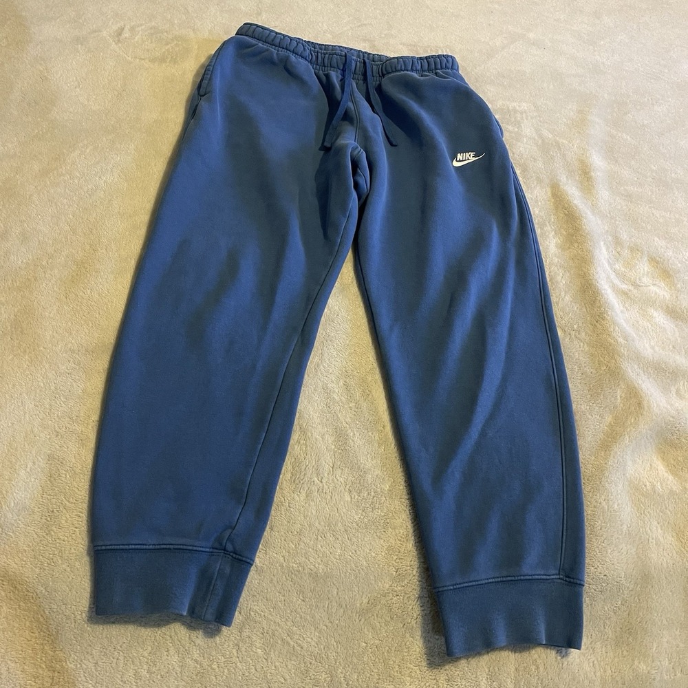 Nike Blue Jogger Sweatpants with Elastic Cuffs